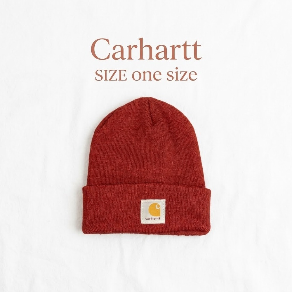 Carhartt Vintage USA Made A18 Cuffed Knit Beanie OS Gorpcore Workwear